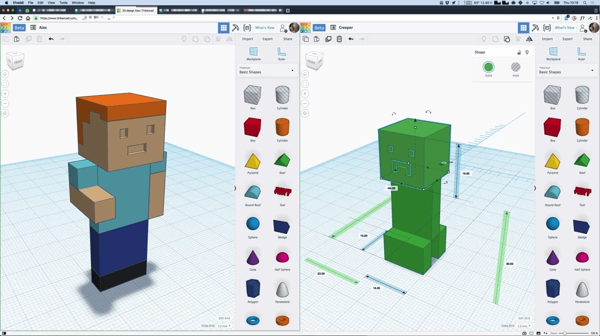 3D‑моделирование в Tinkercad