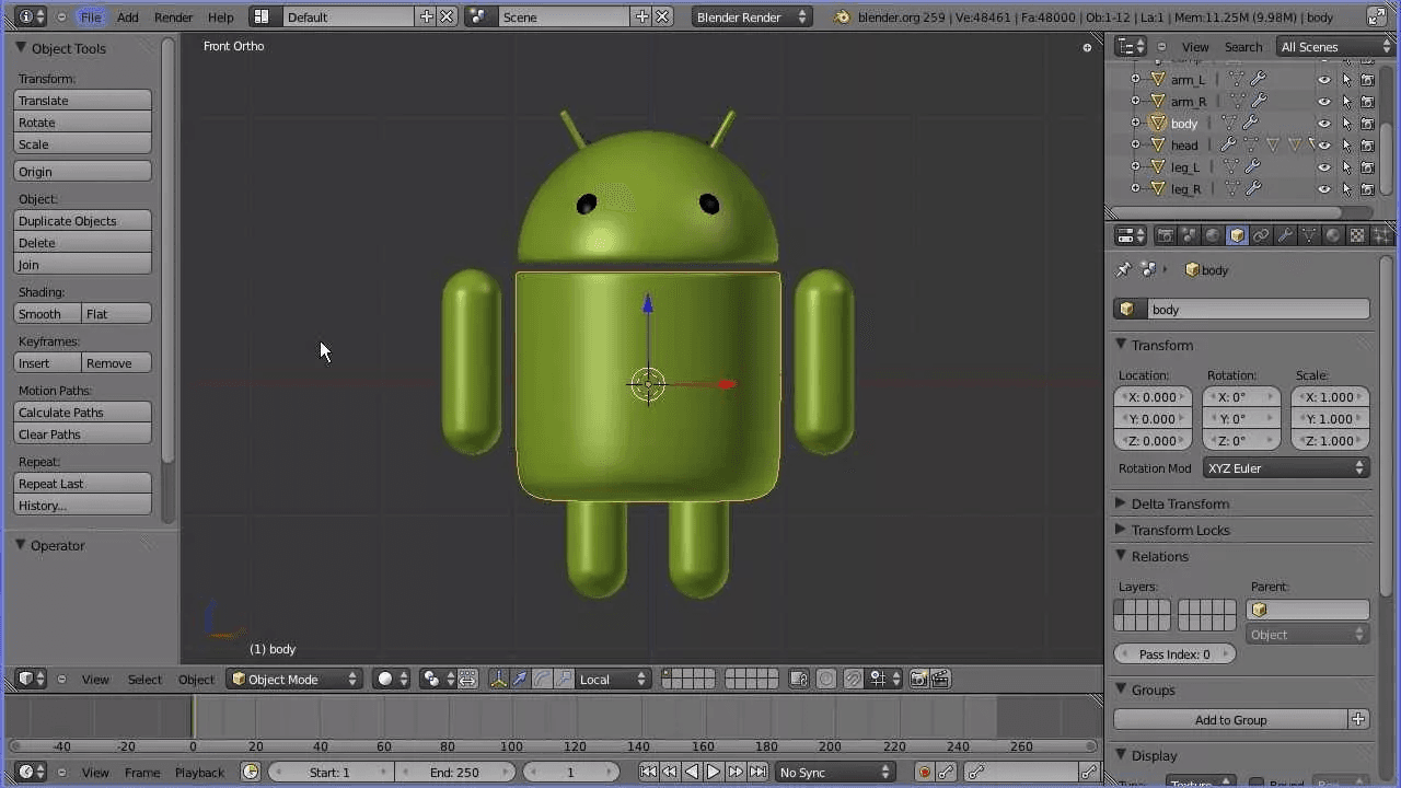 3D‑моделирование в Blender